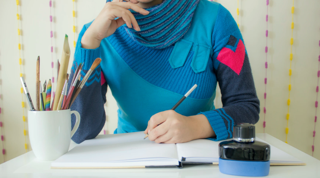 student with pencils, art supplies, Architectural Supply Stores