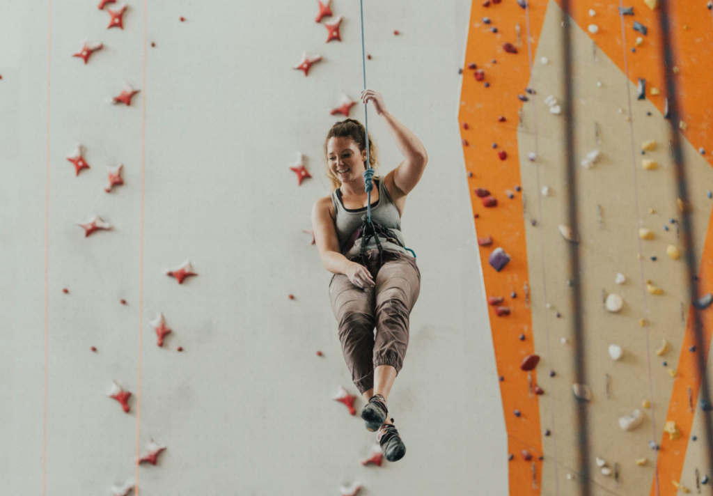 fitness at the university of alberta, student climbing wall