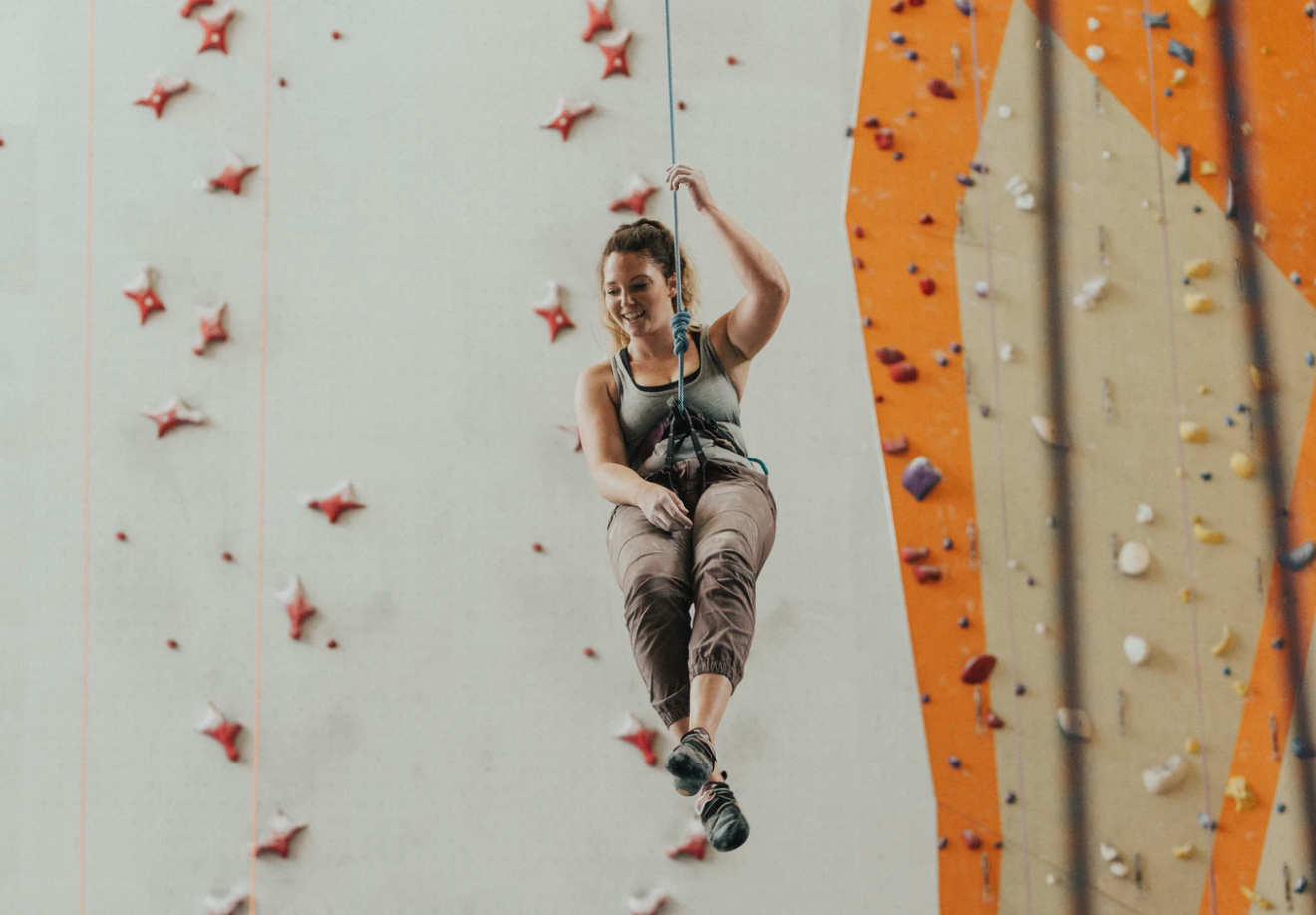 fitness at the university of alberta, student climbing wall