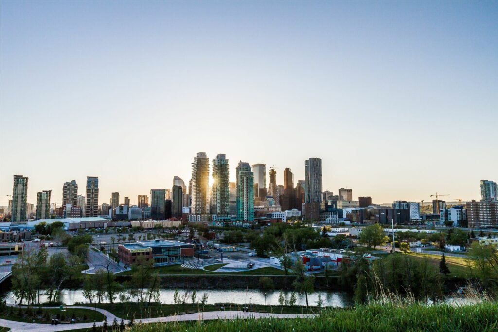 Skyline of Calgary Alberta Canada